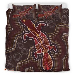 Australia Aboriginal Inspired Bedding Set - Indigenous Platypus Ver 17