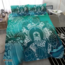 [Custom] Australia Torres Strait Islands Inspired Bedding Set - Torres Strait Islands in Wave