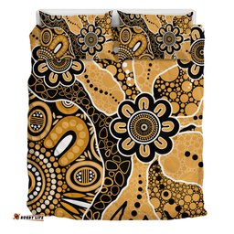 Amazing Aussie Australia Aboriginal Design Art Color Yellow Bedding Set