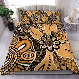 Amazing Aussie Australia Aboriginal Design Art Color Yellow Bedding Set