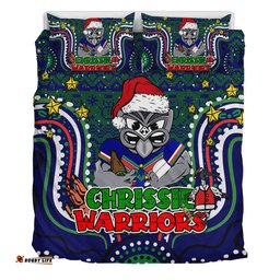 New Zealand Warriors Christmas Custom Bedding Set - Christmas Knit Patterns Vintage Jersey Ugly Bedding Set