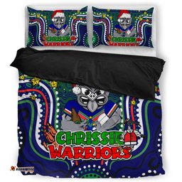 New Zealand Warriors Christmas Custom Bedding Set - Christmas Knit Patterns Vintage Jersey Ugly Bedding Set
