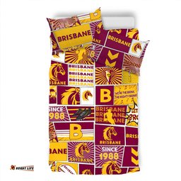 Brisbane Broncos Bedding Set - Team Of Us Die Hard Fan Supporters Comic Style