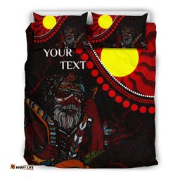 [Custom] Australia Aboriginal Inspired Bedding Set - Indigenous People And Sun