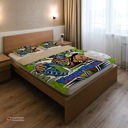 Canberra Raiders Custom Bedding Set - Indigenous Vikings Power Scratch Style