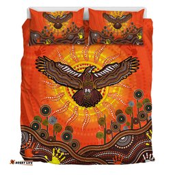 Amazing Aussie Australia Indigenous Flying Eagle With Aboriginal Dot Art Bedding Set