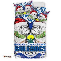 Australia Canterbury-Bankstown Christmas Bedding Set - Custom Merry Canterbury-Bankstown Christmas Indigenous Bedding Set