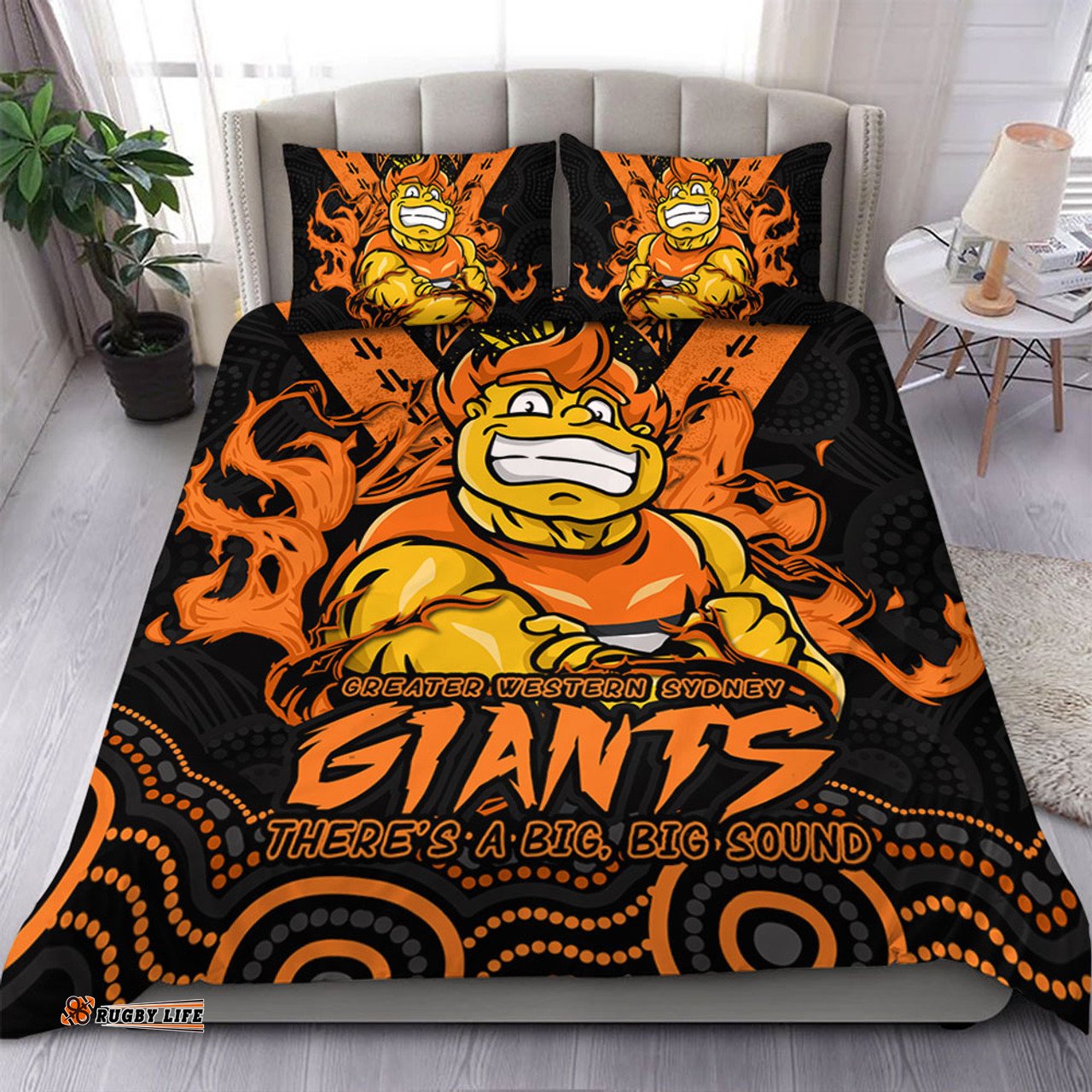 Amazing Aussie GWS GIANTS Ripped Legacy Of The Game Bedding Set