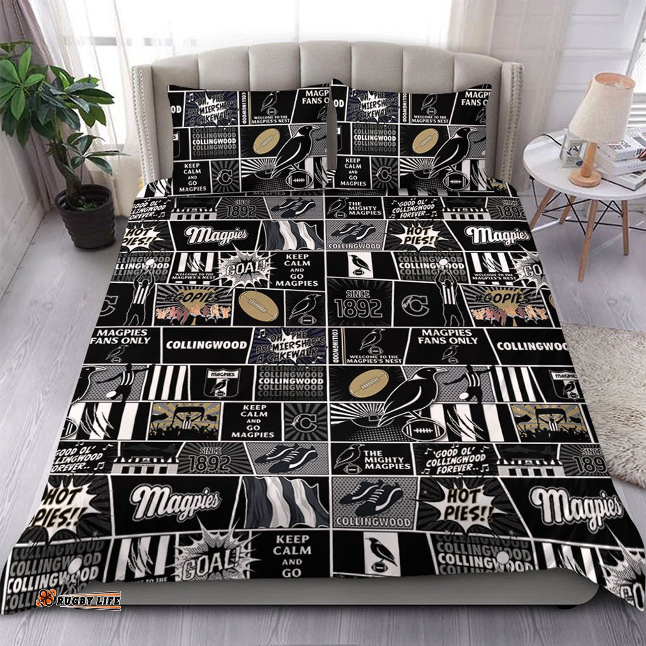 Amazing Aussie Collingwood Legacy Of The Pride Comic Style Bedding Set