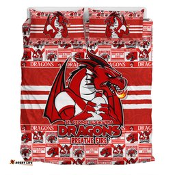Amazing Aussie St. George Illawarra Dragons Champion���s Pride Comic Style Bedding Set