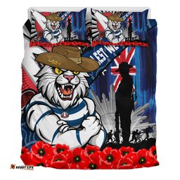 Amazing Aussie Geelong Cats Anzac Day Honor United In Spirit Bedding Set