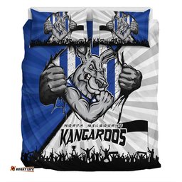 Amazing Aussie North Melbourne Breaking Through Fan Design Bedding Set
