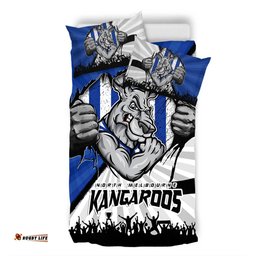 Amazing Aussie North Melbourne Breaking Through Fan Design Bedding Set