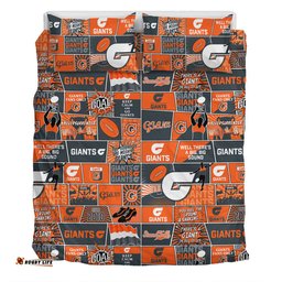 Amazing Aussie GWS GIANTS Legacy Of The Pride Comic Style Bedding Set