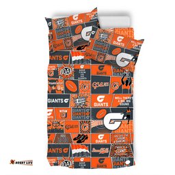 Amazing Aussie GWS GIANTS Legacy Of The Pride Comic Style Bedding Set