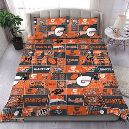 Amazing Aussie GWS GIANTS Legacy Of The Pride Comic Style Bedding Set