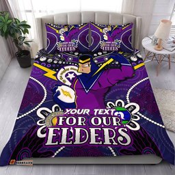 Amazing Aussie Melbourne Storm Naidoc Week Custom Melbourne Storm For Our Elders Bedding Set