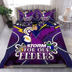 Amazing Aussie Melbourne Storm Naidoc Week Custom Melbourne Storm For Our Elders Bedding Set