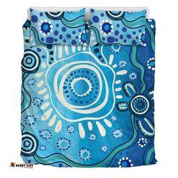 Amazing Aussie Australia Traditional Aboriginal Dot Art Bedding Set