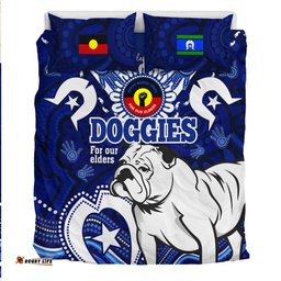 Amazing Aussie Canterbury Bankstown Bulldogs Naidoc Week Custom For Our Elders Doggies Aboriginal Inspired Bedding Set