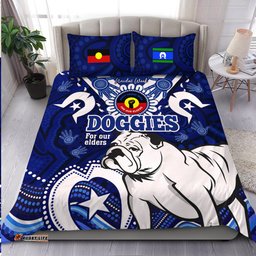 Amazing Aussie Canterbury Bankstown Bulldogs Naidoc Week Custom For Our Elders Doggies Aboriginal Inspired Bedding Set
