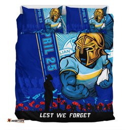 Amazing Aussie Gold Coast Titans Anzac Day Lest We Forget Strong Fighting Spirit Bedding Set