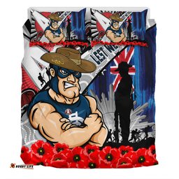 Amazing Aussie Carlton Anzac Day Honor United In Spirit Bedding Set