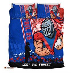 Amazing Aussie Newcastle Knights Anzac Day Lest We Forget Strong Fighting Spirit Bedding Set