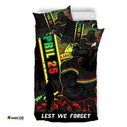 Amazing Aussie Penrith Panthers Anzac Day Lest We Forget Strong Fighting Spirit Bedding Set