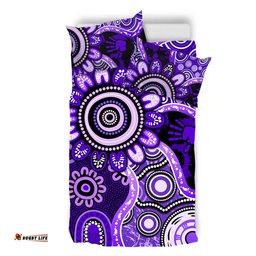 Amazing Aussie Indigenous Australian Aboriginal Aboriginal Dot Art Painting Unity Concept Bedding Set