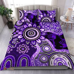 Amazing Aussie Indigenous Australian Aboriginal Aboriginal Dot Art Painting Unity Concept Bedding Set