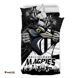 Amazing Aussie Collingwood Breaking Through Fan Design Bedding Set