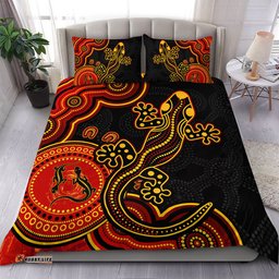 Amazing Aussie Australia Aboriginal Lizard Dreaming Outback Bedding Set