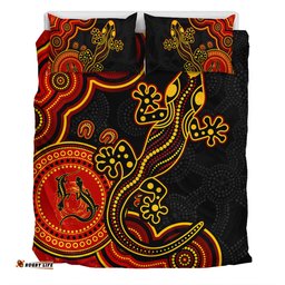Amazing Aussie Australia Aboriginal Lizard Dreaming Outback Bedding Set