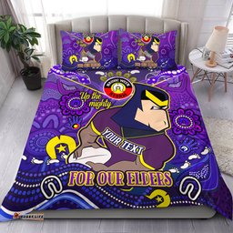 Amazing Aussie Melbourne Storm Naidoc Week Custom For Our Elders Home Jersey Bedding Set