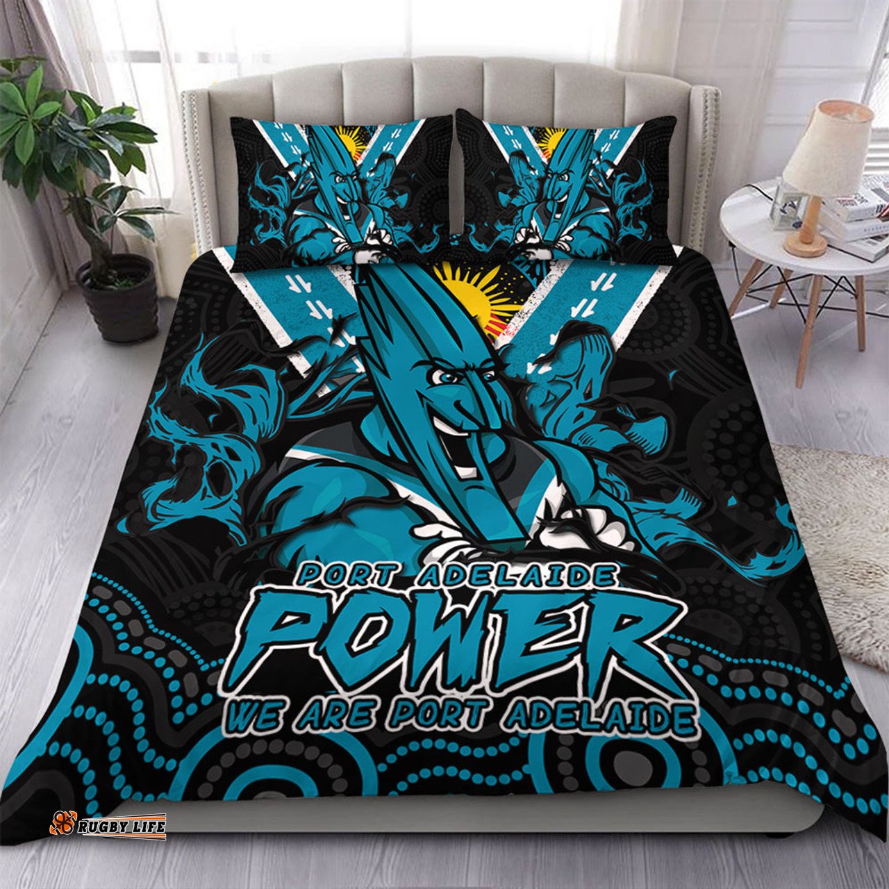 Amazing Aussie Port Adelaide Ripped Legacy Of The Game Bedding Set