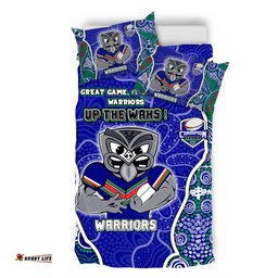 Amazing Aussie New Zealand Warriors Grand Final Custom Custom New Zealand Warriors With Contemporary Style Of Aboriginal Painting  Bedding Set