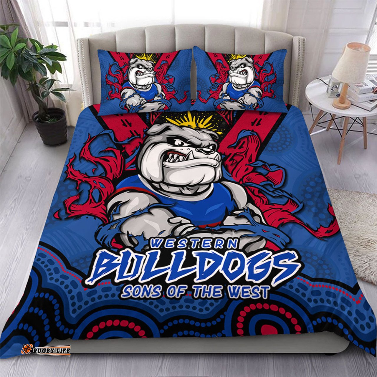 Amazing Aussie Western Bulldogs Ripped Legacy Of The Game Bedding Set