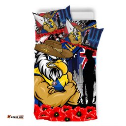 Amazing Aussie West Coast Eagles Anzac Day Honor United In Spirit Bedding Set