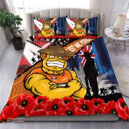Amazing Aussie GWS GIANTS Anzac Day Honor United In Spirit Bedding Set
