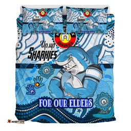 Amazing Aussie Cronulla Sutherland Sharks Naidoc Week Custom For Our Elders Home Jersey Bedding Set