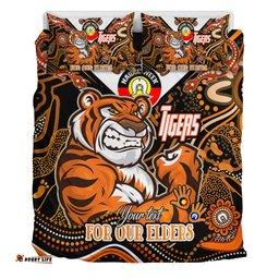 Amazing Aussie Wests Tigers Naidoc Week Custom For Our Elders Home Jersey Bedding Set