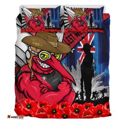 Amazing Aussie Essendon Anzac Day Honor United In Spirit Bedding Set