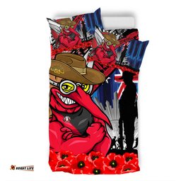 Amazing Aussie Essendon Anzac Day Honor United In Spirit Bedding Set