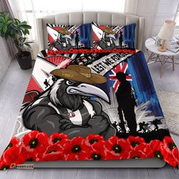 Amazing Aussie Collingwood Anzac Day Honor United In Spirit Bedding Set