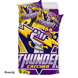 Melbourne Storm Custom Bedding Set - Indigenous Melbourne Storm Thunder Catcher