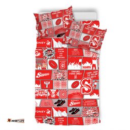 Amazing Aussie Sydney Swans Legacy Of The Pride Comic Style Bedding Set