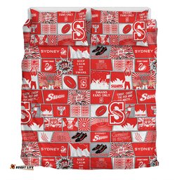 Amazing Aussie Sydney Swans Legacy Of The Pride Comic Style Bedding Set
