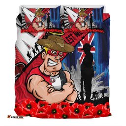 Amazing Aussie St Kilda Anzac Day Honor United In Spirit Bedding Set