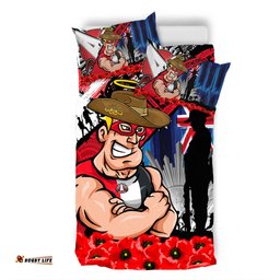 Amazing Aussie St Kilda Anzac Day Honor United In Spirit Bedding Set